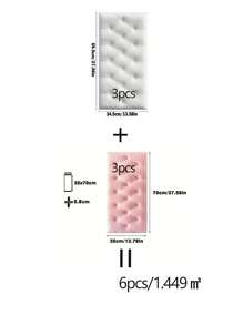 4 pièces adhésives 3D texturées stickers muraux, papier peint anti-choc en mousse pour chambre à coucher, salon, panneaux muraux décoratifs doux et confortables avec motif à lignes droites, papier mosaïque, papier adhésif pour meuble, papier mosaïque, papier mosaïque