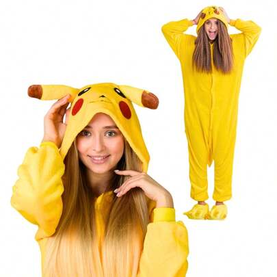 nerd hunters Vuxen Kigurumi Pyjamas Jumpsuit Plysch Unisex Elektrisk Mus Cosplay Kostym