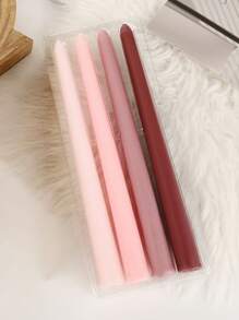 4pcs/Set Ombre Color Candles, 10 Inch Gradient Cone Candles Burning For 8 Hours,Smokeless & Odorless, Suitable For Home Decor,Kitchen,Dining Room,Bedroom, Outdoor & Wedding Decoration