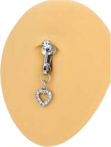 Piercing de ombligo falso Longita - Anillos de botón de clip, pendientes y piercings - 2-plata - Ver 6