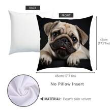 Bezaubernder Labrador-Muster Kissenbezug, mit Reißverschluss, Landhausstil, 100% Pfirsichhaut-Polyester, maschinenwaschbar - ideal für Sofa & Schlafzimmerdekoration, ohne Kissen, Hundehauskissen