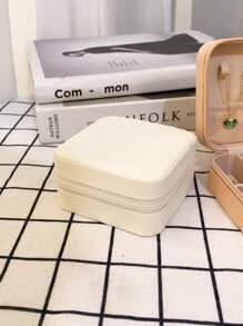 1 pezzo Scatola portaoggetti gioielli, organizer gioielli, scatola portaoggetti da viaggio, scatola per il trucco, regalo per donne, scatola per collane anelli gioielli, scatola portatile per orecchini e gioielli, idea regalo per l'inizio della scuola