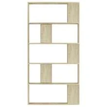 Bücherregal/Raumteiler Sonoma-Eiche 80x24x159 cm Holzwerkstoff - Braun - Übersicht 4