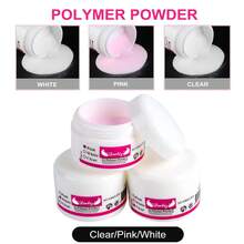 Acrylic Nail Kit For Beginners 12 Color Glitter Acrylic Powder White Clear Pink Acrylic Powder Nails Extension Professional Nails Kit Acrylic Set Manicure Tools Acrylic Supplies For Women(Without Acrylic Liquid) - 彩色 - 查看 2