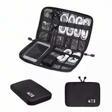 Multifunctional Digital Data Cable Storage Bag Travel Necessary Jorge - 黑色 - 查看 1