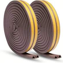 10M Window Weather Strip DIEP Self-Adhesive Acoustic Rubber Foam Seal Strip Tape Windproof Insulation Door Weatherstripping