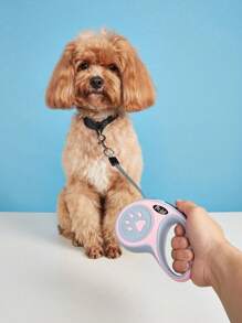 Durable Dual-Button Retractable Dog Leash - Polyamide Material, One-Click Brake And Lock, Comfort Grip, 10-Foot Extendable Lead For Dogs - No Battery Required - For Medium To Large Dogs