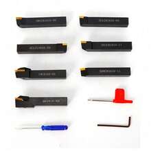 OUKANING 7pcs 16mm Torno/torneo de acero conjunto para la herramienta de torneo de la herramienta de torneo del torneo - Negro - Ver 2