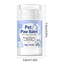 40 g Baume pour les pattes de chien - Hydrate et nourrit la peau - Répare les nez et les pattes secs - Le plus adapté pour les conditions météorologiques extrêmes - 40 g