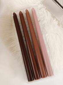 4pcs/Set Ombre Color Candles, 10 Inch Gradient Cone Candles Burning For 8 Hours,Smokeless & Odorless, Suitable For Home Decor,Kitchen,Dining Room,Bedroom, Outdoor & Wedding Decoration