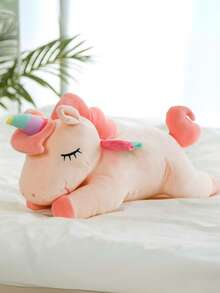 独角兽毛绒动物玩具 9.8 英寸，柔软独角兽毛绒拥抱枕头玩具，适合儿童女孩、生日礼物、节日装饰、节日礼物、家居装饰 - 彩色 - 查看 4