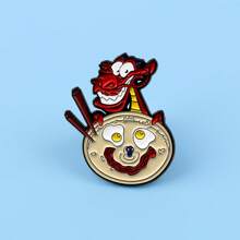 Disney 1 pièce Broche émail Mulan & Mushu Disney - Adorable badge pour sacs et vêtements, école