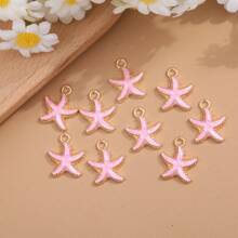 30 piezas de elementos surtidos del océano incluyendo estrellas de mar, conchas, colgantes de aleación de zinc de pentaestrellas, adecuados para hacer accesorios de joyería DIY como lazos para el cabello, collares, tobillos, pulseras, aretes