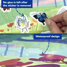 40 piezas Libro de pegatinas de insectos lindos para decorar taza de agua, cuaderno, computadora portátil, equipaje, guitarra, casco, estuche de teléfono, juguetes educativos para niños, regalos de graduación, juegos para niños y niñas, suministros escolares, regalos de cumpleaños para niños, ayudas didácticas