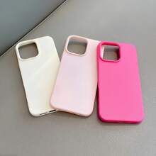 3 piezas Estuches de teléfono protectores sólidos mate de grano de litchi compatibles con Apple 16PROMAX/15PLUS/15PRO/15/14PROMAX/14PLUS/14PRO/14/13PROMAX/13PRO/13/12PROMAX/12PRO/12 11PROMAX/11PRO/11/XSMAX/XR/XS/7/8PLUS a prueba de agua, a prueba de golpes y resistentes a arañazos