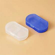 1 pièce Boîte à pilules de poche portable, organiseur plastique super compact à 2 compartiments pour ranger les médicaments, la médication quotidienne et les voyages