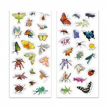40 piezas Libro de pegatinas de insectos lindos para decorar taza de agua, cuaderno, computadora portátil, equipaje, guitarra, casco, estuche de teléfono, juguetes educativos para niños, regalos de graduación, juegos para niños y niñas, suministros escolares, regalos de cumpleaños para niños, ayudas didácticas