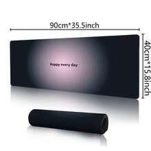 1 件大号鼠标垫，加厚 3 毫米游戏鼠标垫，快乐每一天渐变大桌垫，防滑橡胶底座，可水洗，高清打印鼠标垫，适用于游戏和办公室 - 開心每一天3mm加厚大號滑鼠墊 - 查看 19