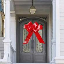 1 件大号 30 英寸（24 英寸）豪华圣诞汽车蝴蝶结，大红色汽车蝴蝶结丝带，巨型拉蝴蝶结礼品装饰，阵亡将士纪念日，礼品蝴蝶结，生日，周年纪念日，7 月 4 日，募捐活动，圣诞节，情人节，婚礼，总统日，圣诞节
