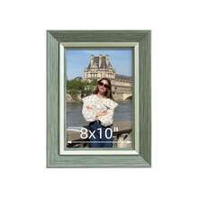 1pc Elegant European Art Gallery Picture Frame, Available In Pink, Grayish Green, Woodgrain, Blue-Green, And Brown Frame Colors, Displays 3.5"X5", 4"X6", 5"X7", 6"X8", 8"X10" Photos In Vertical Or Horizontal Orientation, Wall Decor Or Tabletop Display, Suitable For Office, Living Room, Desk Decor (Frame Only, Photo Paper Included Randomly)