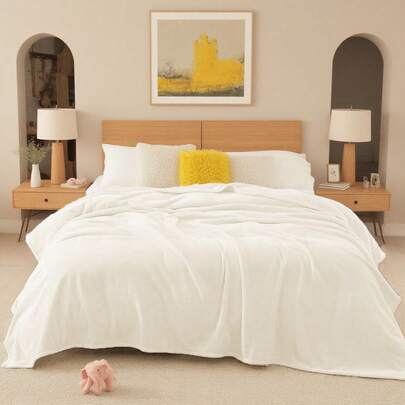 Cobertor de pelúcia multifuncional de veludo coral, quente e confortável, 1 peça, 160 x 200 cm/200 x 220 cm, cama/sofá/decorativo de uso triplo, macio e leve, luxo, estilo minimalista moderno, fácil de limpar, não cai facilmente do cabelo, quatro estações, perfeito para decoração de interiores, elegante e aconchegante, essencial para viagens convenientes