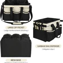 Caixa de Armazenamento de Limpeza, Bolsa Organizadora de Ferramentas para Carro, Bolsa de Transporte Portátil de Suprimentos de Limpeza para Empresa de Limpeza, Produtos de Limpeza Doméstica, Camareira de Hotel, Armazenamento de Ferramentas de Jardinagem, Cesta de Limpeza de Cozinha