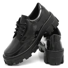 Women's Lightweight Tractor Oxford Shoe - Black - View 3
