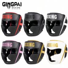 GINGPAI Casque de protection professionnel de boxe pour adultes et adolescents, pour l'entraînement de Muay Thai et de Taekwondo, pour hommes et femmes