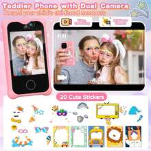 Upgraded Multifunctional Children's Smart Phone Toy - Touch Screen Dual Camera Kids Phone, Unicorn Toy, Suitable For 6-12 Years Old Girls, 3-8 Years Old Girls Children's Game Phone, Christmas & Birthday Gift - Multicolor - View 8