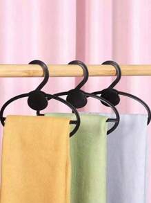 20/30pcs Oval Scarf Shawl Tie Holder Circle Shape Coat Hanger Multifunctional Clothes Display Slots Holder Organizer Space Saving