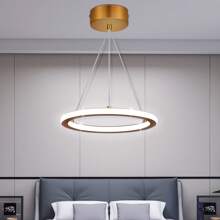 OYAJIA Moderne LED Pendelleuchte Esstisch 16.5W, Hängelampe in Gold ,Warmweiß Kaltweiß 3000K-6000K, Linear Design Pendellampe, Höhenverstellbar Pendelleuchten für Esszimmer, Wohnzimmer
