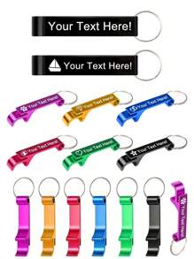 6-120-180pcs Personalized Metal Keychain Bottle Opener - Engraved Keyring Accessory, Ideal For Wedding Favors, Promotional Gifts, Lightweight, No Electricity Engraving, Stainless Steel, Mildew Resistant High Quality Custom Design, Unique Gift Suitable For His Friends, Family, Kitchen, Restaurant, Home, Multi-Functional, Durable, Ornamental, Reusable, Exquisite, Stylish, High-Quality, Unique, For Valentine's Day, For Weddings, For Housewarming