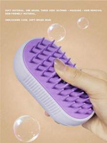 Spazzola elettrica per la rimozione dei peli di gatto, ricaricabile tramite USB, con funzione di idratazione a spruzzo e massaggiante, 3 in 1