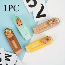 Limited Time Offer! 12pcs Capybara Surprise Mystery Bag, Includes Erasers, Highlighters, Stickers, Pens, Stress Relief Gifts, Back To School Stationery Blind Box, Graduation Gifts, Bullet Journal Decorations. Combo Packs Available In 8pcs/6pcs/5pcs/2pcs/1pc. (The Packaging Design Is Random, And The Contents Inside The Blind Bag Are Also Randomly Assorted Capybara Products, So The Total Weight May Vary.) - Multicolor Capybara - View 9