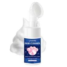 100 ml Nettoyant pour les pattes des chiens et chats - Permet un nettoyage sans eau avec une formule de nettoyage et de nutrition douce, convient aux chiots, chatons et tous les animaux de compagnie comme désodorisant rafraîchissant - Un produit d'hygiène essentiel pour animaux de compagnie hydratant.
