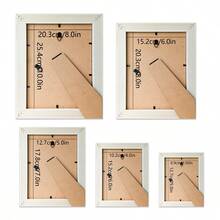 1pc Elegant European Art Gallery Picture Frame, Available In Pink, Grayish Green, Woodgrain, Blue-Green, And Brown Frame Colors, Displays 3.5"X5", 4"X6", 5"X7", 6"X8", 8"X10" Photos In Vertical Or Horizontal Orientation, Wall Decor Or Tabletop Display, Suitable For Office, Living Room, Desk Decor (Frame Only, Photo Paper Included Randomly)