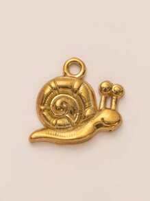 1Pc Beach Vacation Style Marine Creatures Series Mermaid Tail Goldfish Golden Dragon Fish Sea Turtle Conch Whale Octopus Crab Shaped Stainless Steel Material Pendant, DIY Necklace Bracelet Earrings Keychain Bag Chain Accessories, Electroplated 18K Gold, Waterproof And Sweat Proof, Women's Jewelry, Women's Accessories, Gifts For Wives, Mothers, Girlfriends