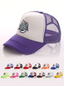 1pc Y2K Shark Print Baseball Cap, Mesh Trucker Hat, Breathable Adjustable Golf Sun Hat, Fashionable Curved Brim Sun Hat For Women/Men, Couples Summer Sun Protection