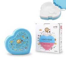 1pc Cartoon Heart-Shaped Plastic Bento Box,School Supplies
