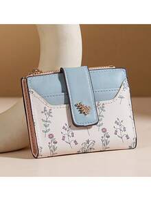 女士零钱包 - 超薄阻隔简约卡包带零钱包高品质钱包紧凑型学生旅行钱包高端触感收纳设备适合日常使用办公室健身房女士钱包钱包小钱包 - 彩色 - 查看 12