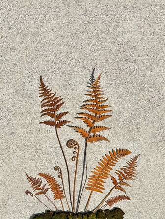 10PCS Rusty Metal Fern Fronds Set, Iron Leaves Art, Decorative Garden Stakes Ornaments, Versatile Home Garden Decor, Perfect For Plant Pots Courtyard Lawn Outdoor Spaces