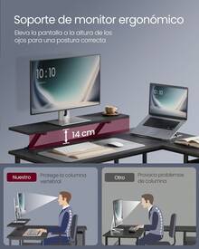Office Desk - 黑色 - 查看 4