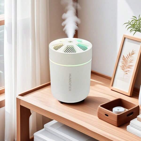 180ML Mini Air Humidifier, USB Aroma Lamp Essential Oil Diffuser, Quiet Home/Car Humidifier For Bedroom
