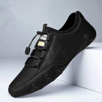 Zomer Nieuwe Handgemaakte Gestikte Heren Casual Elastische Band Ademende Lichtgewicht Outdoor Wandelschoenen