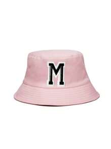 1PC Kids 26 Alphabet Personalized Name Print Sun Hat Fashion Versatile Bucket Hat Suitable For Girls Outdoor Daily Back To School Wear