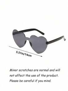 Gafas de fiesta con forma de corazón de color caramelo sin montura, divertidas para fiestas para mujeres y hombres, accesorios de playa, gafas de moda con forma de corazón, gafas de fiesta, para bodas, cumpleaños, viajes, despedida de soltera, boda, regalo para el equipo de la novia