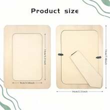 2/4/8/16pcs Wood DIY Photo Frame Set - Customizable Handmade, Pre-Drilled Convenient Assembly, Suitable For Home Decor, Wedding, Birthday Gifts | Colorful Frame Design | Durable Wood Structure, Handcrafted Cutting Mould