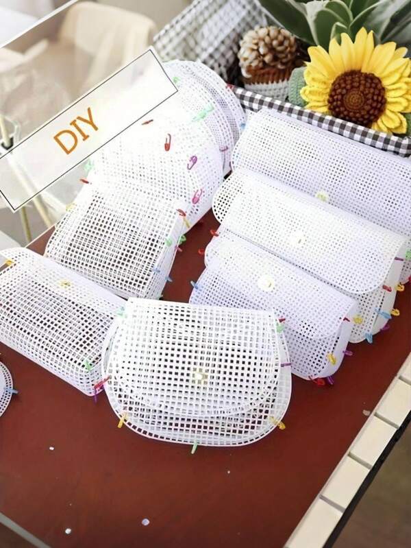 DIY Hand-Woven Mesh Inner Bag Accessory Kit, Bag Mesh Piece Handmade DIY Shaping Piece, Plastic Woven Plate, For Customized Production, DIY Wallet Making Shaping Piece Hyuna Bag Deer Bag Sunflower Bag Saddle Bag Round Mesh Piece