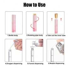 1pc Rotational Perfume Refillable Bottle - 10ml Marble Design Empty Cologne Dispenser Atomizer Spray Bottle, Mini Travel Perfume Bottle For Women Men