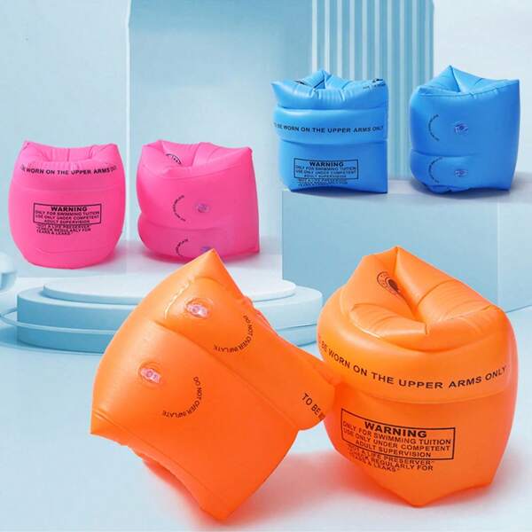 Thickened Swimming Flotation Sleeves, Inflatable Double Air Chamber Safety Swimming Arm Bands For Adults, Men & Women